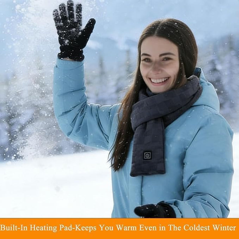 Cozy Usb Heated Scarf for Men and Women, Smart Rechargeable Winter Neck Warmer, Washable, Versatile Neck Warmer, Versatile Heating Scarf for Winter